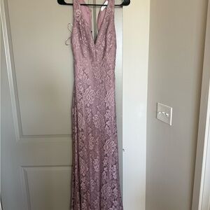 Marmellata Pink Halter Maxi Gown for Weddings